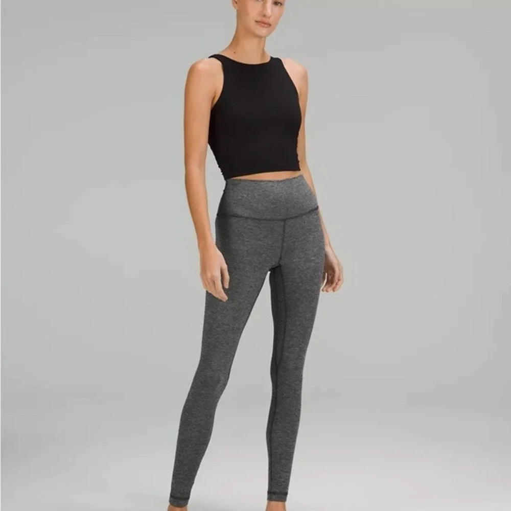 Lululemon Athletica Gray High-Waisted Leggings